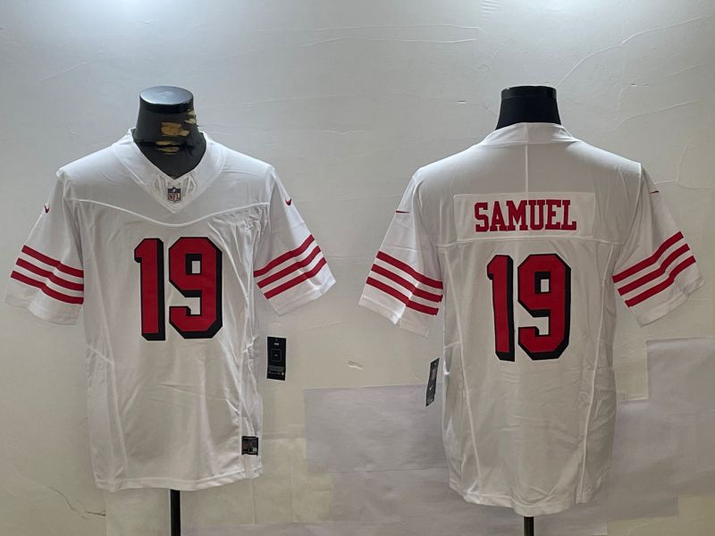 Men San Francisco 49ers #19 Samuel White three generations 2024 Nike Limited NFL Jersey style 1->san francisco 49ers->NFL Jersey
